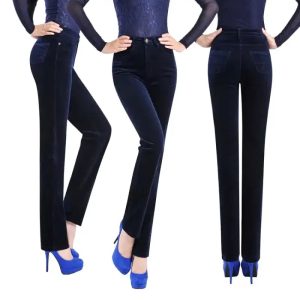 Pantalon Velours Skinny Femme - Pantalon Velours